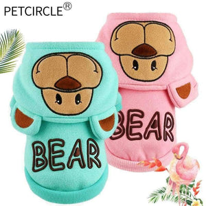 Planet Gates pink / XXS New Dog Cat Clothes Autumn Winter Cotton Dog Hoodies For Pet Dog Coats Puppy Clothing Yorkie Chihuahua French Bulldog