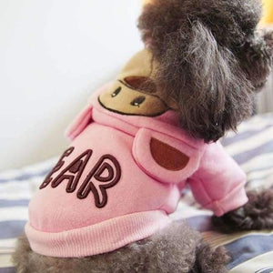 Planet Gates pink / XXS New Dog Cat Clothes Autumn Winter Cotton Dog Hoodies For Pet Dog Coats Puppy Clothing Yorkie Chihuahua French Bulldog