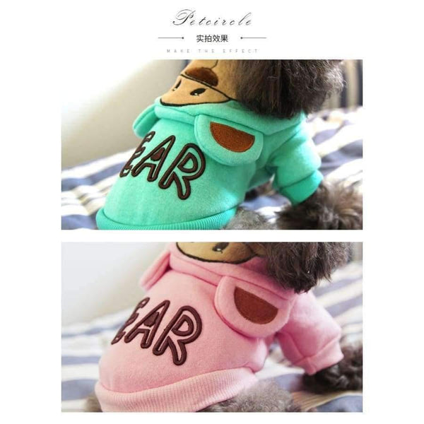 Planet Gates pink / XXS New Dog Cat Clothes Autumn Winter Cotton Dog Hoodies For Pet Dog Coats Puppy Clothing Yorkie Chihuahua French Bulldog