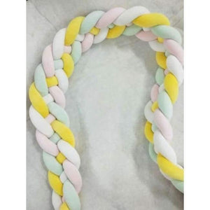 Planet Gates Pink Yellow 4 colors 4 Braids 2 Meter Knot Soft Baby Bed Bumper Crib Sides Newborn Crib Pad Protection Cot Bumpers Bedding for Infant