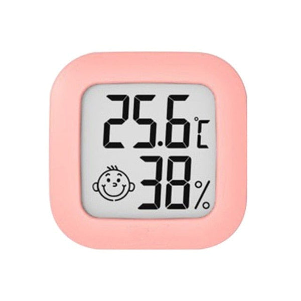 Planet Gates PinkB Mini Indoor Thermometer LCD Digital Temperature Room Hygrometer Gauge Sensor Humidity Meter Indoor Thermometer Temperature