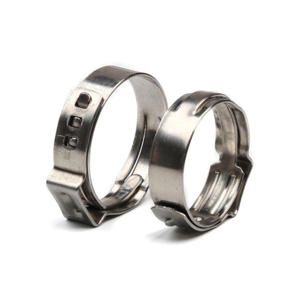 Planet Gates Pipe Clamp High Quality 10 PCS Stainless Steel 304 Single Ear Hose Clamps Assortment Kit Single 5.3-31mm Multiple specifications