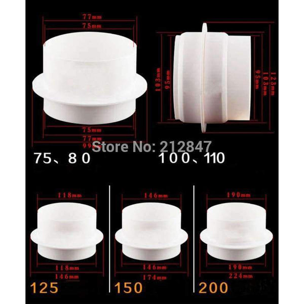 Planet Gates PipeLine 100mm Non Return backflow prevention Check Valve for air ventilation fittings