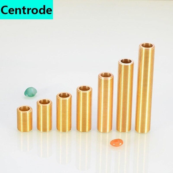 Pipes 1/2 Inch Through-wire Pipe Joint Full Copper Double Outer Wire 3/4/5/6 /12cm Outer Wire Extension Tube