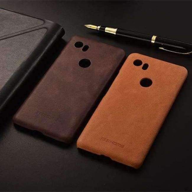 Planet Gates pixel2XL coffee / Genuine Leather Design genuine leather back cover case For Google pixel 2 XL phone cases and covers