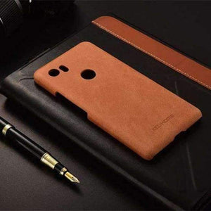 Planet Gates pixel2XL coffee / Genuine Leather Design genuine leather back cover case For Google pixel 2 XL phone cases and covers