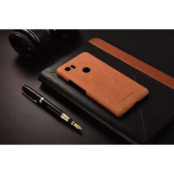 Planet Gates pixel2XL coffee / Genuine Leather Design genuine leather back cover case For Google pixel 2 XL phone cases and covers