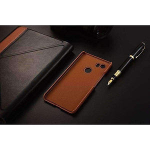Planet Gates pixel2XL coffee / Genuine Leather Design genuine leather back cover case For Google pixel 2 XL phone cases and covers