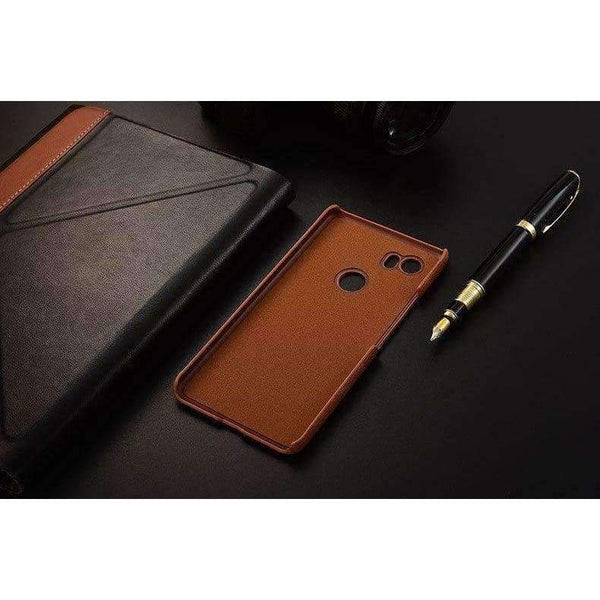Planet Gates pixel2XL coffee / Genuine Leather Design genuine leather back cover case For Google pixel 2 XL phone cases and covers