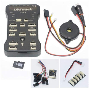 Planet Gates Pixhawk PX4 Autopilot PIX 2.4.8 32 Bit Flight Controller + Safety Switch + Buzzer 4G SD +I2C Splitter Expand Module + USB cable