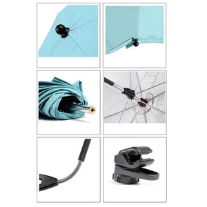 Planet Gates PJ3293A / China Umbrella Baby Stroller Accessories Sun UV Canopy 360 Degrees Adjustable Direction Pram Umbrella Stretch Stand Holder