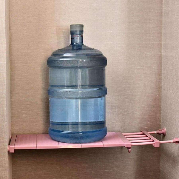 Planet Gates PJ6307-W24-L-C Adjustable Closet Organizer Wall Mounted Kitchen Storage Shelf Space Saving Wardrobe & Cabinet Storage Rack Bathroom Organizer