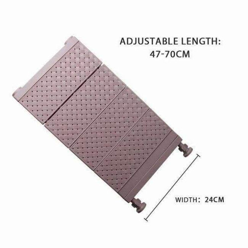 Planet Gates PJ6307-W24-L-C Adjustable Closet Organizer Wall Mounted Kitchen Storage Shelf Space Saving Wardrobe & Cabinet Storage Rack Bathroom Organizer