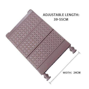 Planet Gates PJ6307-W24-M-C Adjustable Closet Organizer Wall Mounted Kitchen Storage Shelf Space Saving Wardrobe & Cabinet Storage Rack Bathroom Organizer