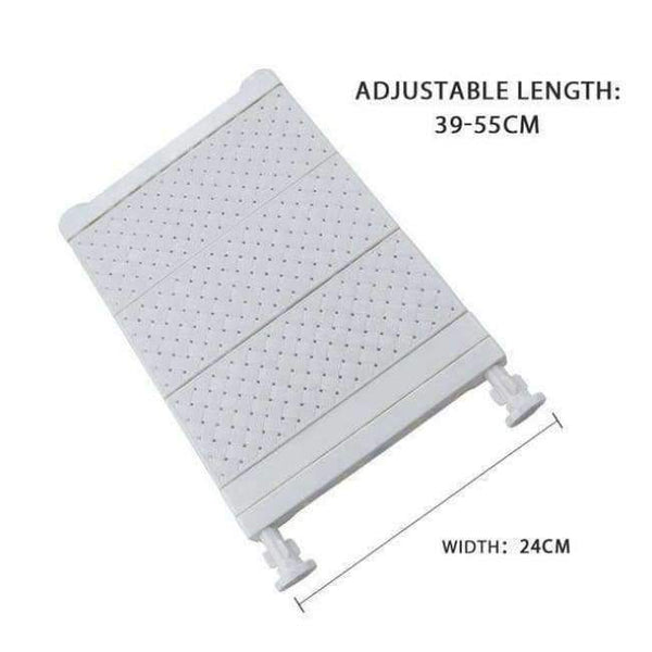 Planet Gates PJ6307-W24-M-W Adjustable Closet Organizer Wall Mounted Kitchen Storage Shelf Space Saving Wardrobe & Cabinet Storage Rack Bathroom Organizer