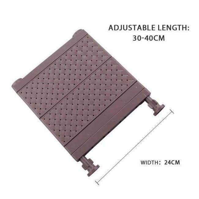 Planet Gates PJ6307-W24-L-C Adjustable Closet Organizer Wall Mounted Kitchen Storage Shelf Space Saving Wardrobe & Cabinet Storage Rack Bathroom Organizer