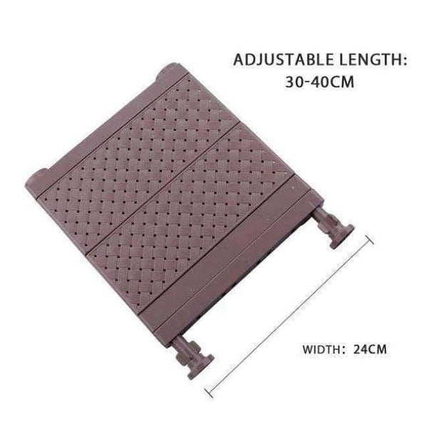 Planet Gates PJ6307-W24-S-C Adjustable Closet Organizer Wall Mounted Kitchen Storage Shelf Space Saving Wardrobe & Cabinet Storage Rack Bathroom Organizer