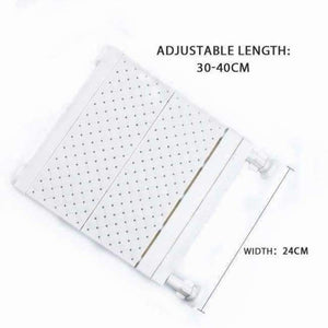 Planet Gates PJ6307-W24-S-W Adjustable Closet Organizer Wall Mounted Kitchen Storage Shelf Space Saving Wardrobe & Cabinet Storage Rack Bathroom Organizer