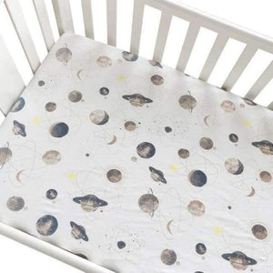 Planet Gates Planet Cotton Baby Crib Fitted Sheet Infant Cot Bed Sheets Soft Breathable Newborn Bedding Soft Mattress Cover Protector