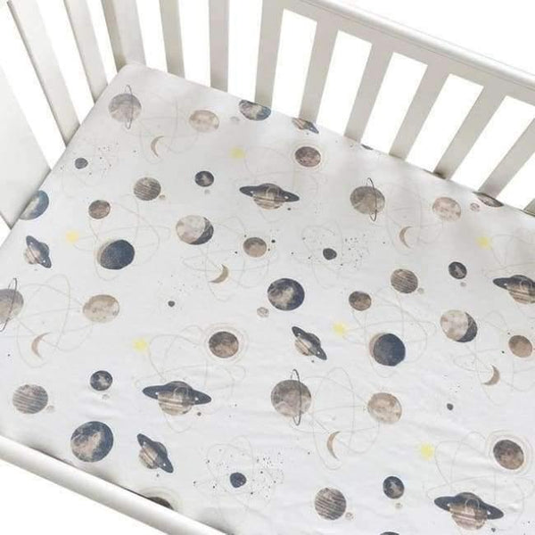 Planet Gates Planet Cotton Baby Crib Fitted Sheet Infant Cot Bed Sheets Soft Breathable Newborn Bedding Soft Mattress Cover Protector