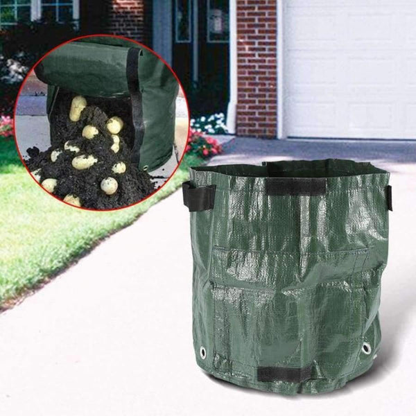 Planet Gates Plant Grow Bag DIY Potato Grow Planter PE Cloth Tomato Planting Container Bag grow pot composter garden Garden Supplies