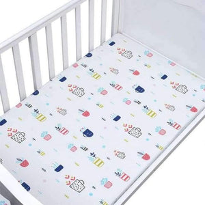 Planet Gates Plants cup Baby Crib Bedding Set Fitted Soft Woven Cotton Sheet  with Unisex Design for Babies Crib Sheets Great gift for Baby