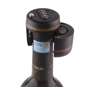 Planet Gates Plastic bottle password wine bottle stopper lock barware wine cocktail security lock/locks bar tools products accessories