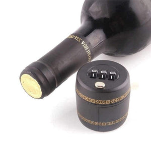 Planet Gates Plastic bottle password wine bottle stopper lock barware wine cocktail security lock/locks bar tools products accessories
