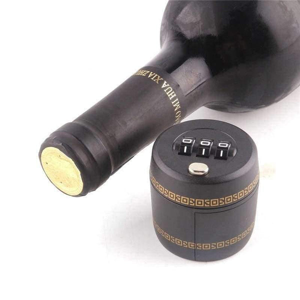 Planet Gates Plastic bottle password wine bottle stopper lock barware wine cocktail security lock/locks bar tools products accessories