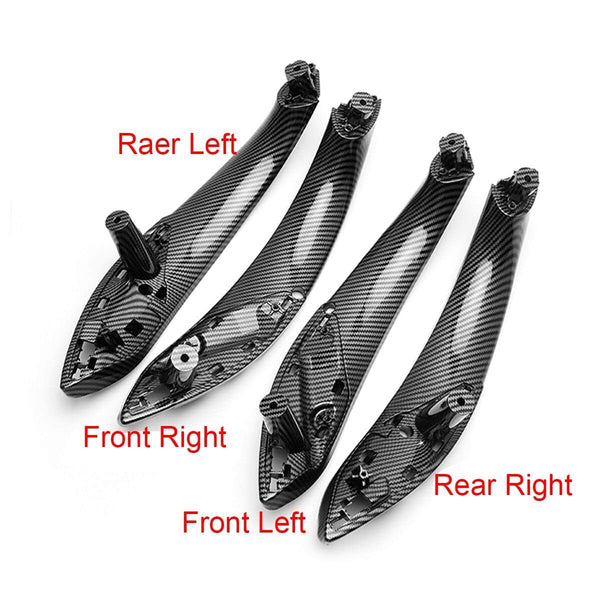Planet Gates Plastic Car Interior Door Pull Handle Trim Cover Carbon Printed For BMW F30 F80 F31 F32 F33 F35 2013 2014 2015 2016-2018