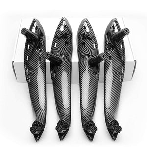 Planet Gates Plastic Car Interior Door Pull Handle Trim Cover Carbon Printed For BMW F30 F80 F31 F32 F33 F35 2013 2014 2015 2016-2018