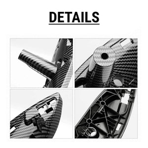 Planet Gates Plastic Car Interior Door Pull Handle Trim Cover Carbon Printed For BMW F30 F80 F31 F32 F33 F35 2013 2014 2015 2016-2018