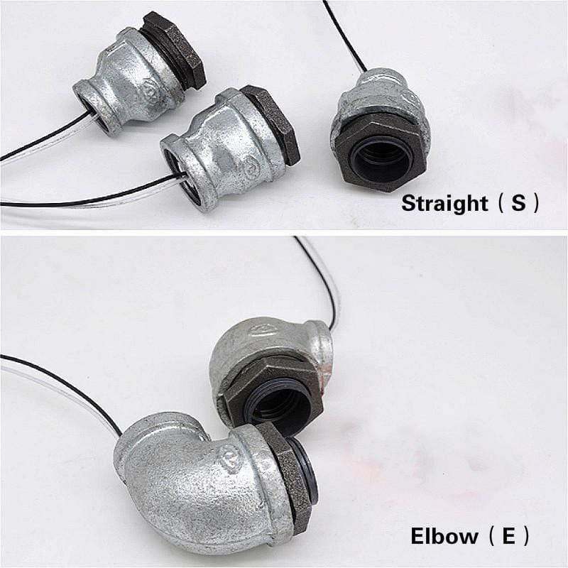 Plastic Galvanized Lamp Holder Screw Light Bulb Socket DN15 DN20 DN25 Creative Retro Industrial LOFT Water Pipe Light Fittings