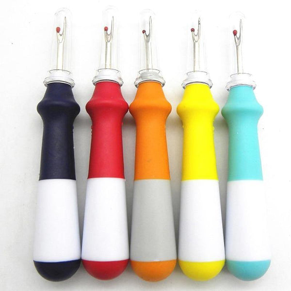 Planet Gates Plastic Handle Sharp Craft Thread Cutter Seam Ripper Safety Handle Stitch Unpicker Hand Tools Needles Arts Sewing Accessory New