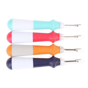 Planet Gates Plastic Handle Sharp Craft Thread Cutter Seam Ripper Safety Handle Stitch Unpicker Hand Tools Needles Arts Sewing Accessory New