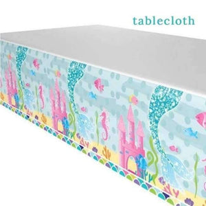 Planet Gates plastic tablecloth 3 1pcs Little Mermaid Unicorn Party Tablecloth Kids Birthday Party Decoration Cute Table Cover Wedding Christening Supplies