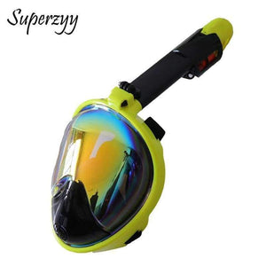 Planet Gates Plated Diving Mask Scuba Mask Underwater Anti Fog Full Face Snorkeling Mask Women Men Swimming Snorkel Diving Equipment