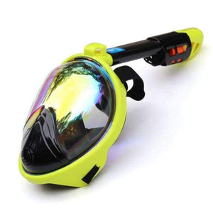 Planet Gates Plated Lemon / S/M Plated Diving Mask Scuba Mask Underwater Anti Fog Full Face Snorkeling Mask Women Men Swimming Snorkel Diving Equipment