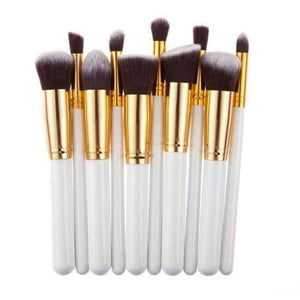 Planet Gates platinum 10pcs/lot Makeup Brush Tools Face Eyeshadow Foundation Make Up Brushes Beauty Set Blush Professional Kit Brand New Hot Selling