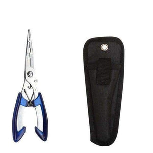 Planet Gates Pliers  Bag BL Fishing Pliers fish line Cutter Scissors Mini fish hook remover Multifunction tools New Black Blue Beak jaw
