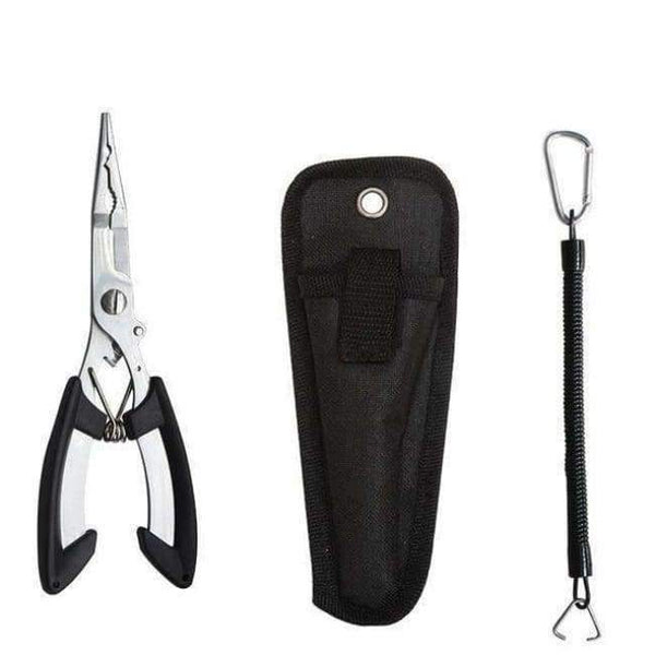 Planet Gates Pliers  Bag  Rod BK Fishing Pliers fish line Cutter Scissors Mini fish hook remover Multifunction tools New Black Blue Beak jaw