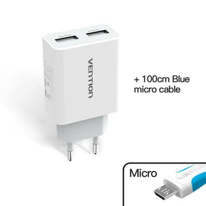 Planet Gates Plug cable 1 5V 1A 2.4A USB Charger Portable Travel Wall Charger Adapter EU Plug For samsung s8 iphone 7 Xiaomi Mobile Phone Charger