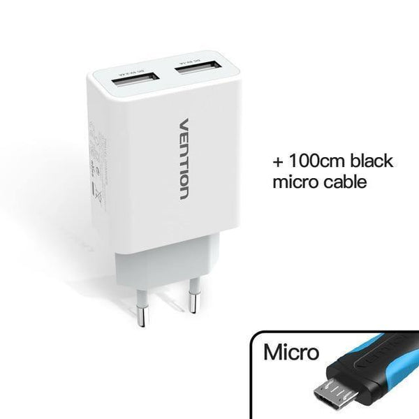 Planet Gates Plug cable 2 5V 1A 2.4A USB Charger Portable Travel Wall Charger Adapter EU Plug For samsung s8 iphone 7 Xiaomi Mobile Phone Charger