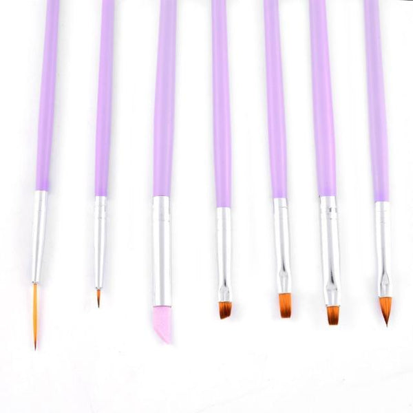 Planet Gates Plum 5 Pcs/Sets Nail Art Pen 2 In 1 Double Ends Dotting Drawing Painting UV Gel Liner Polish Brush Set Nail Art Dotting Tools