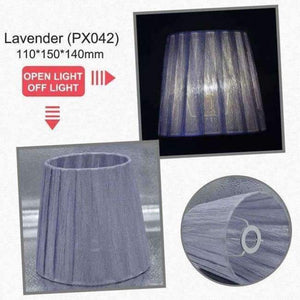 Planet Gates Plum Art Deco Fabric Lamp Shade Nordic Style Cloth Lampshade for E14 Crystal Lights Chandeliers Wall Lights 110*150*140mm Lamp Shades