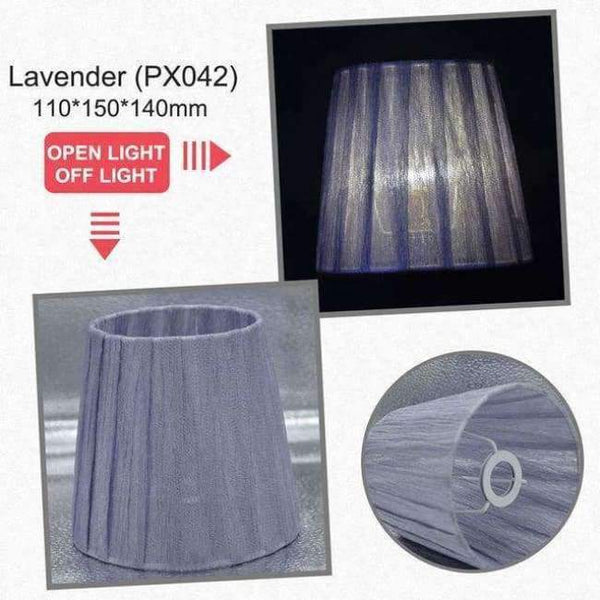 Planet Gates Plum Art Deco Fabric Lamp Shade Nordic Style Cloth Lampshade for E14 Crystal Lights Chandeliers Wall Lights 110*150*140mm Lamp Shades