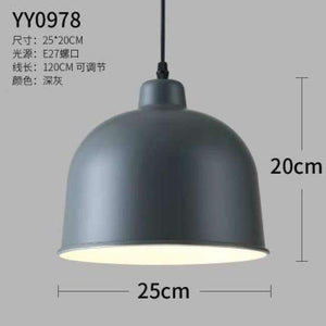 Planet Gates Plum Nordic restaurant lamps Modern minimalist office chandeliers Aluminum single-head pendant lamp shade Dining room chandeliers