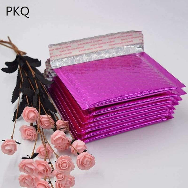 Planet Gates Plum red Bubble Mailers Padded Envelopes 10 pcs Packaging Shipping Bags Bubble Mailing Envelope Bags School Business supplies