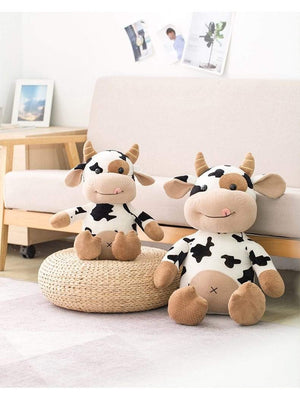 Planet Gates Plush Cow Toy Cute Cattle Plush Stuffed Animals Cattle Soft Doll Kids Toys Birthday Gift for Children