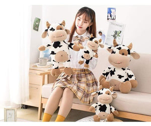 Planet Gates Plush Cow Toy Cute Cattle Plush Stuffed Animals Cattle Soft Doll Kids Toys Birthday Gift for Children